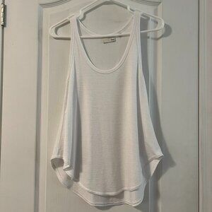 XS Aritzia Wilfred Free White Racerback Tank Top